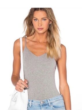 Intimately Free People Seamless Basic Gray Bodysuit XS/S